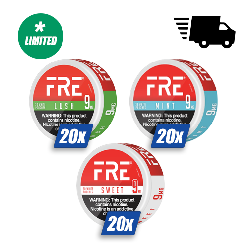 FRE Sampler Bundle (9mg) (60 Cans) *Limited*
