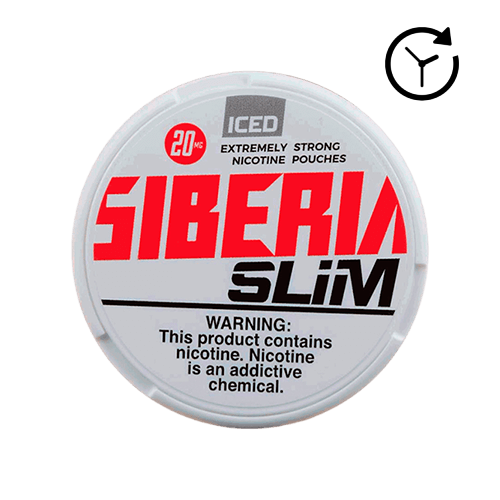 Siberia Slim Nicotine Pouches - All White (Mint)