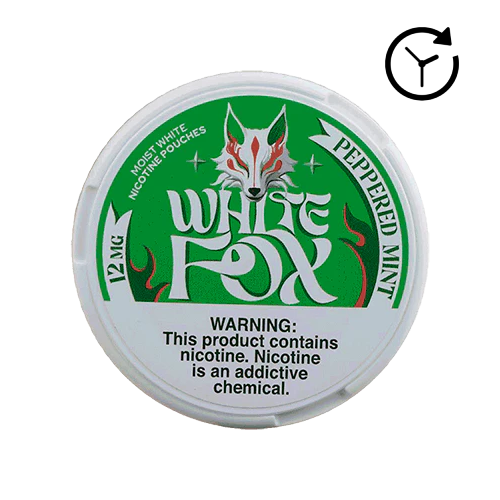 White Fox Nicotine Pouches - Peppered Mint