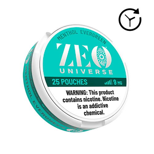 ZEO Nicotine Pouches - Menthol Evergreen