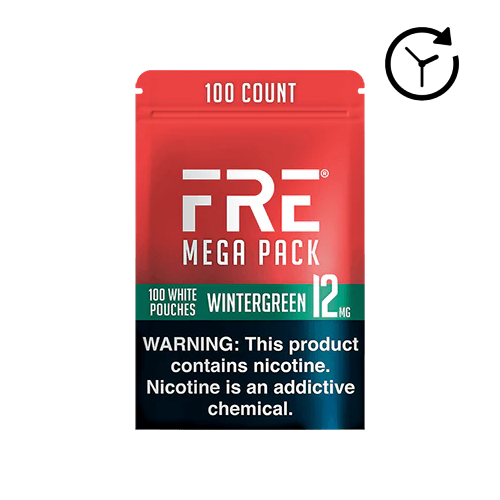 FRE Nicotine Pouches - Wintergreen (Mega Pack)