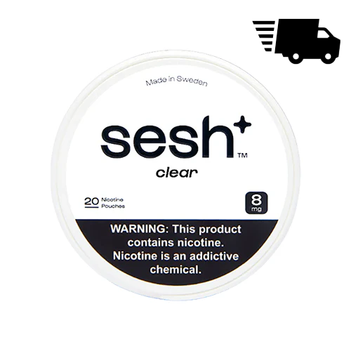 Sesh+ Nicotine Pouches - Clear (Unflavored)