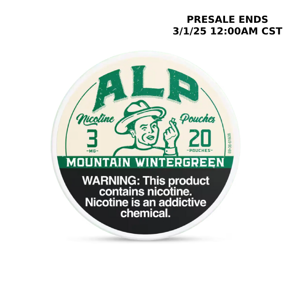 ALP Nicotine Pouches - Mountain Wintergreen (PRE-SALE)