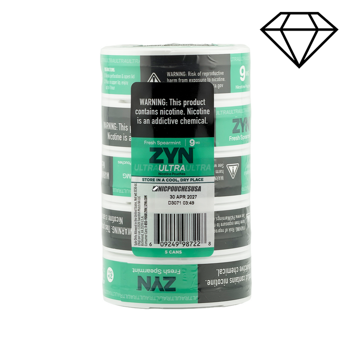 Zyn Ultra Nicotine Pouches - Fresh Spearmint