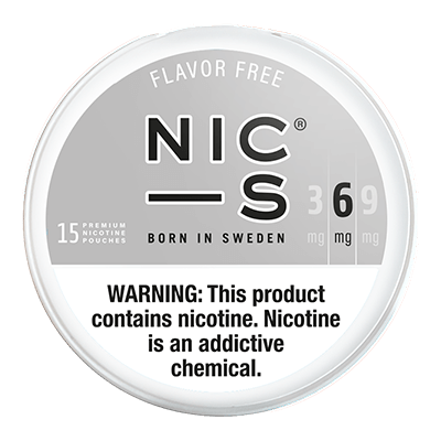 NIC-S Nicotine Pouches - Flavor Free (Unflavored)