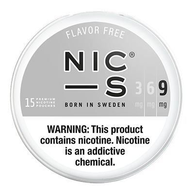 NIC-S Nicotine Pouches - Flavor Free (Unflavored)