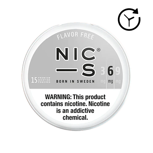 NIC-S Nicotine Pouches - Flavor Free (Unflavored)