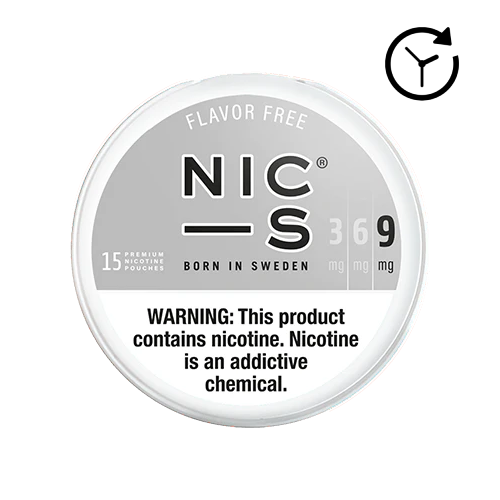 NIC-S Nicotine Pouches - Flavor Free (Unflavored)