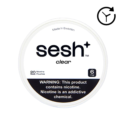 Sesh+ Nicotine Pouches - Clear (Unflavored)