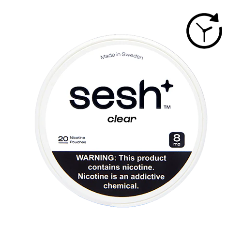 Sesh+ Nicotine Pouches - Clear (Unflavored)