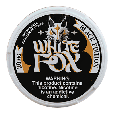 White Fox Nicotine Pouches - Black Edition (Tobacco)